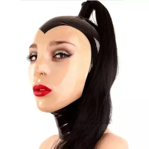 Latex kap Blacktail Zwart – 2/3
