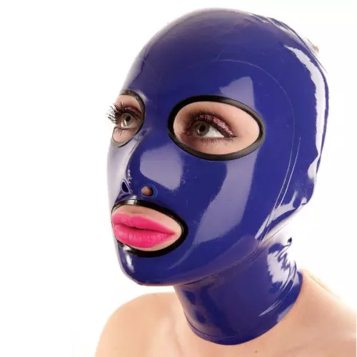Outline Blue-Black Latex Hood – 2/3