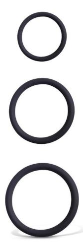 Set of 3 Thiniak Thin Cockrings 30-50 mm Black