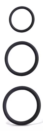 Lot de 3 Cockrings fins Thiniak 30-50 mm Noirs – 1/2
