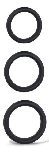 Set of 3 Forthoz Thick Cockrings 42-52 mm Black