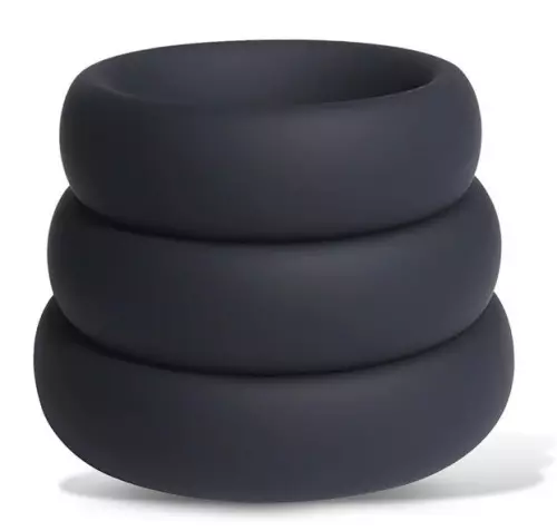 Lot de 3 Cockrings épais Forthoz 42-52 mm Noirs – 4/4