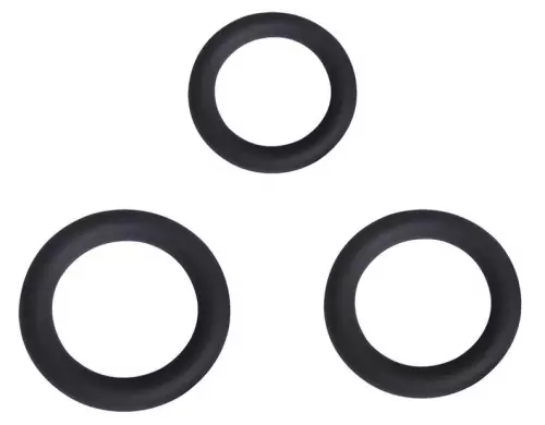 Set of 3 Perfoz Cockrings 28-40 mm Black – 3/3