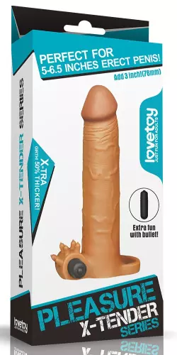 Penismanschette X-Tender N5 20 x 4 cm Braun – 2/5