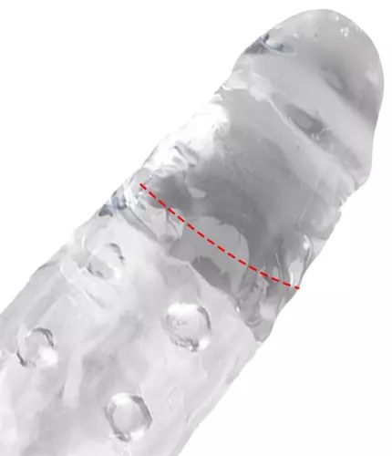 Clear pik dick Penis Sheath 19 x 5cm – 4/5
