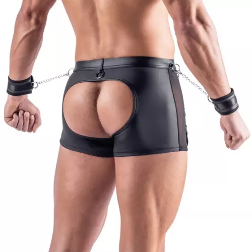 Arescio Bottomless Boxer with Handcuffs Black – 2/6