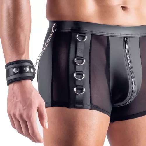Arescio Bottomless Boxer with Handcuffs Black – 4/6