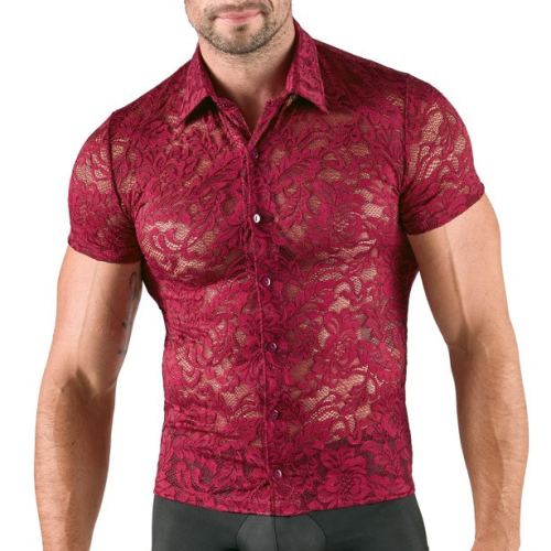 Lace shirt Kalispa Burgundy