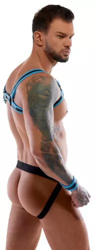 Jockstrap-Harness Oulys Schwarz-Blau – 4/7