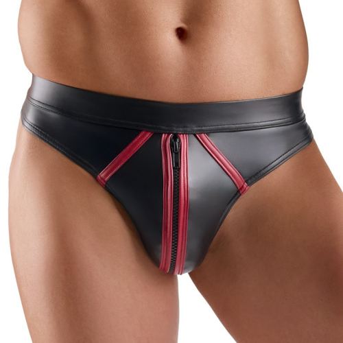 String with zip Menecio Black-Red