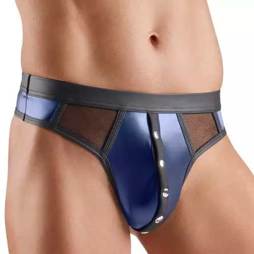 String mit Knöpfen Notto Schwarz-Blau – 4/6