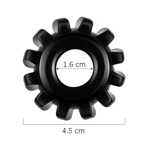 Cockring Power Plus Wheel Schwarz – 6/12