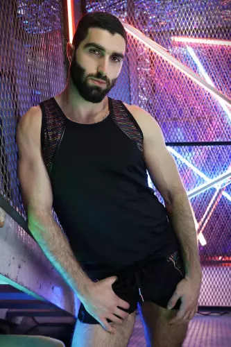 Tanktop Icon Pride Schwarz-Rainbow – 9/11