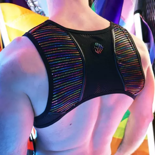 Harnas Icon Pride Zwart-Rainbow – 2/12