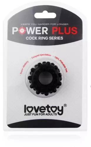 Cockring Power Plus Bubble Schwarz – 2/14