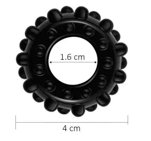 Cockring Power Plus Bubble Schwarz – 6/14