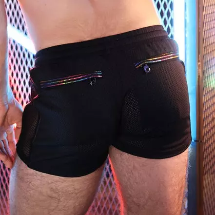 Shorts Icon Pride Schwarz-Rainbow – 2/11