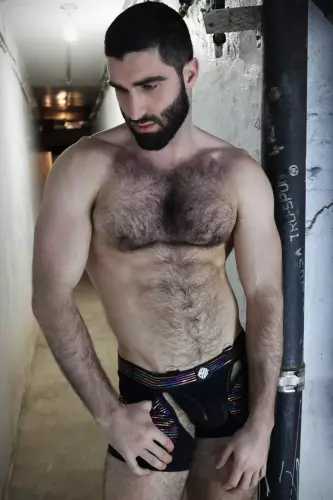 Boxer-String Icon Pride Zwart-Rainbow – 8/11