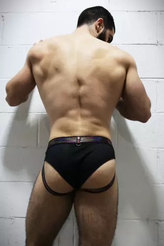 Icon Pride Slip-Jock Black-Rainbow – 10/12