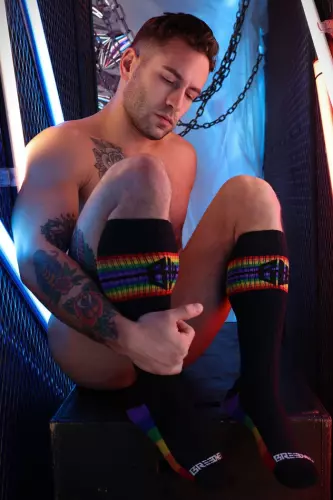 Lange Sokken Icon Pride Zwart-Regenboog – 8/8