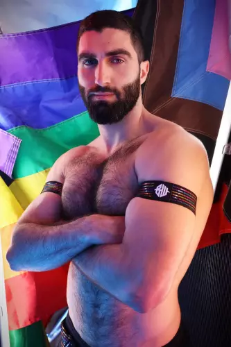 Armband Icon Pride Zwart-Regenboog x2 – 3/7