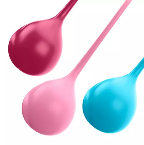 Set von 3 Geisha-Kugeln - 3.8 cm – 6/6