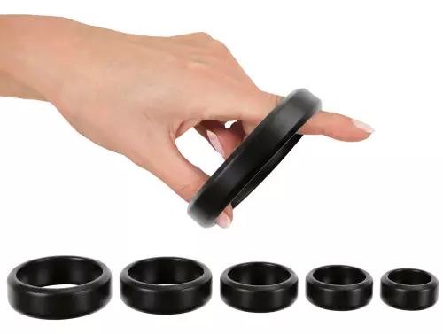 6 Cock & Ball Cockrings 26 to 56 mm Black – 4/6