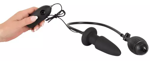 Opblaasbare en vibrerend plug Conikflat 10.5 x 4cm – 4/7