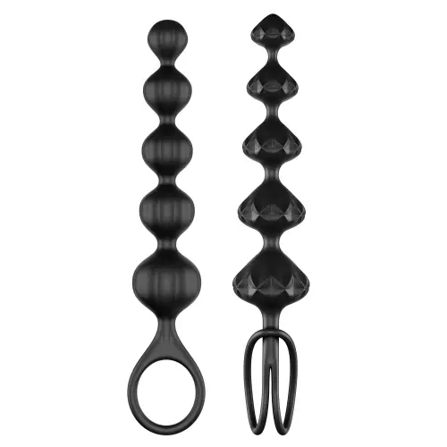 Set von 2 Satisfyer Perlenketten - Schwarz – 4/11