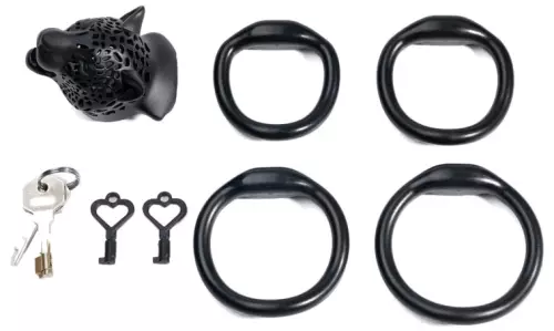 Cage Léopard 7 x 3.3 cm Black – 3/3