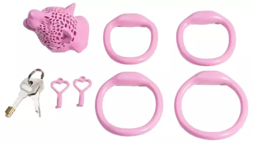 Käfig Leopard 7 x 3,3 cm Rosa – 3/3