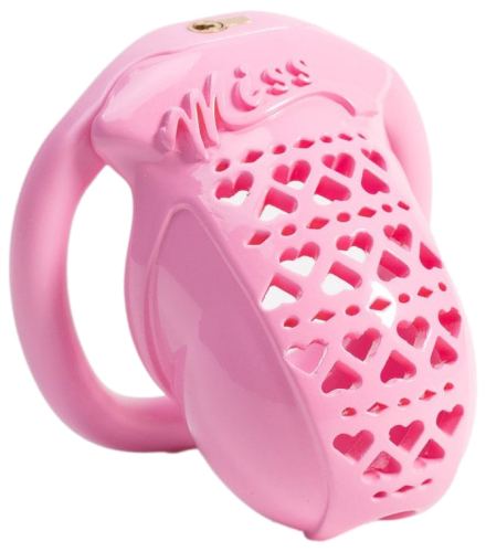 Miss Heart Cage 6.5 x 3.1 cm Pink