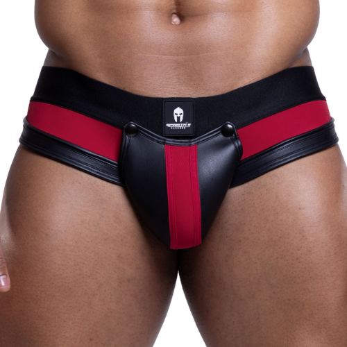 Giove Neoprene Brief Burgundy-Black