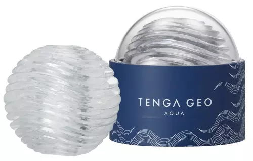 Tenga Geo Transparent Masturbator - Aqua – 2/3