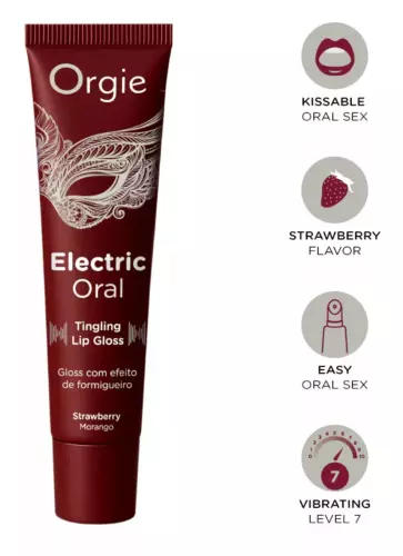 Tintelende lippenbalsem Electric Oral Aardbei 10ml – 2/4