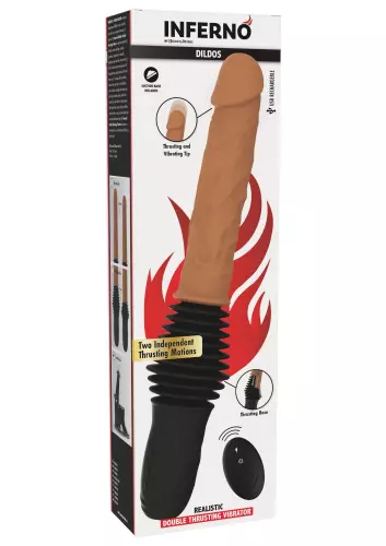 Dubbel stootwerkende dildo Thrusting 18 x 4cm – 2/7