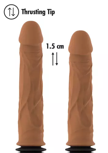 Dubbel stootwerkende dildo Thrusting 18 x 4cm – 5/7