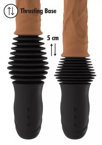 Dubbel stootwerkende dildo Thrusting 18 x 4cm – 6/7