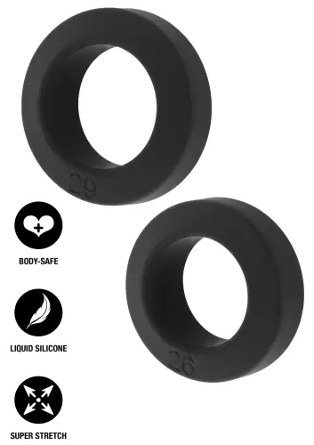 Set van 2 Cockrings Double Stackers 26-29mm – 2/6