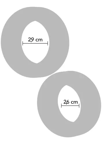 Set van 2 Cockrings Double Stackers 26-29mm – 3/6