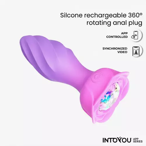 Vibrator en rotatie plug verbonden Moxy 9 x 3.5cm – 4/6