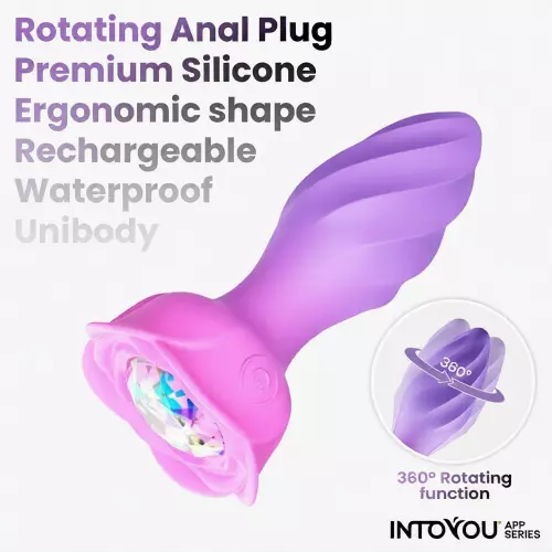 Vibrator en rotatie plug verbonden Moxy 9 x 3.5cm – 5/6