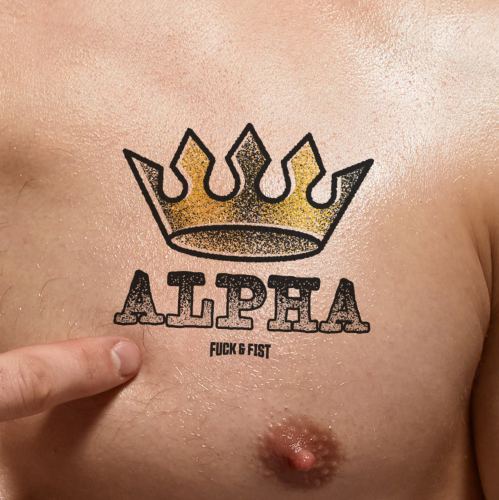 Alpha temporary tattoo 9 x 8cm