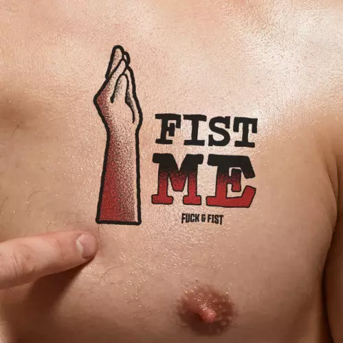 Fist Me Temporary Tattoo 9 x 8.5cm – 1/3