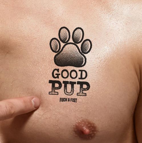 Good Pup temporary tattoo 9 x 5.5cm