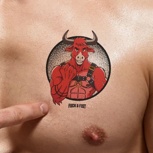 Minotaur temporary tattoo 9 x 7.5cm