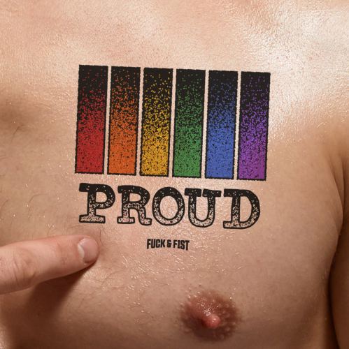 Proud temporary tattoo 9 x 8.5cm