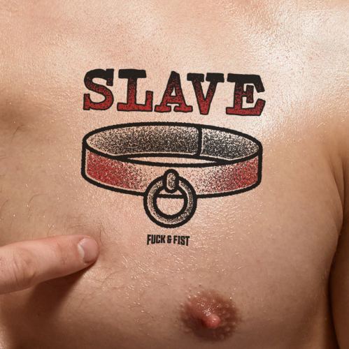 Slave temporary tattoo 9 x 8.5cm