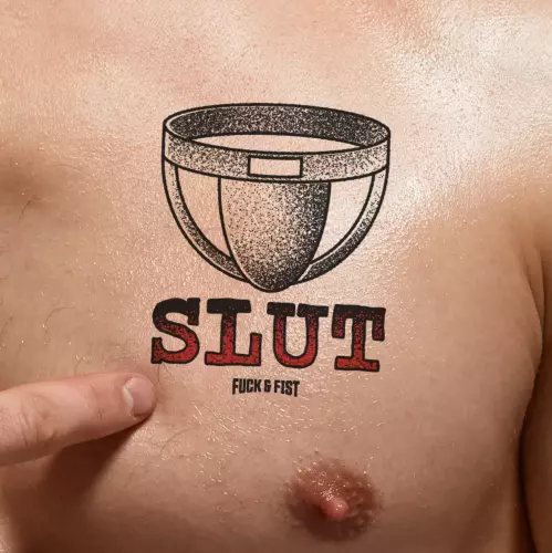 Slut Temporary Tattoo 9 x 7cm – 1/3
