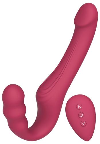 Pinkbubble vibrating harness dildo without harness 14 x 3.3cm